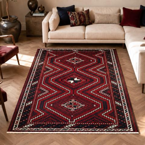 Tapis formes géométriques LORI 6 Bordeaux