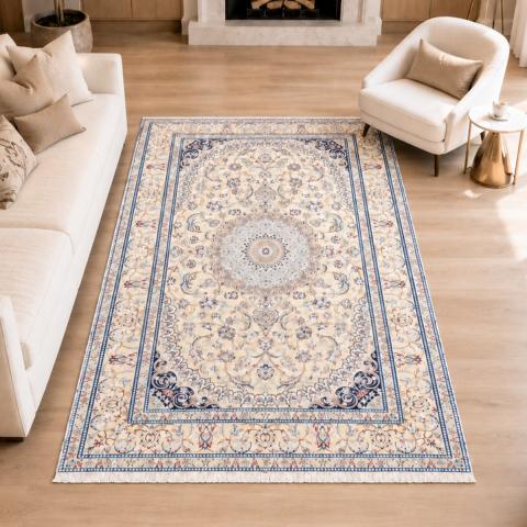Tapis bleu et vert NAIN 9LA 37 Bleu