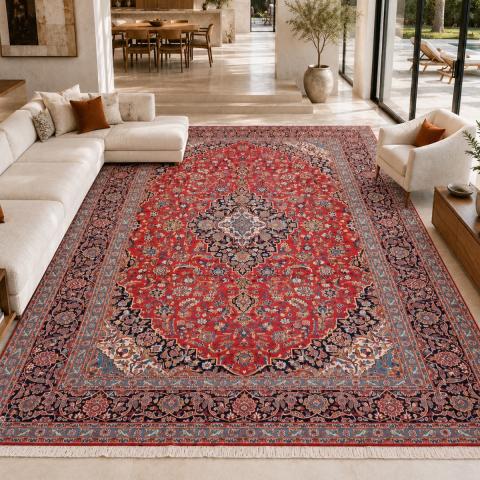 Tapis naturel ARDAKAN B Rouge