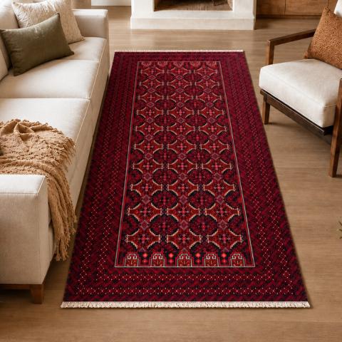 Tapis rectangulaire BALUTSCH 8 Bordeaux