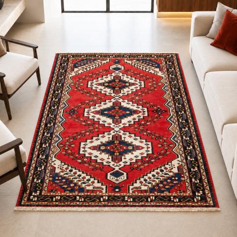 Tapis rectangulaire HAMADAN 48 Rouge