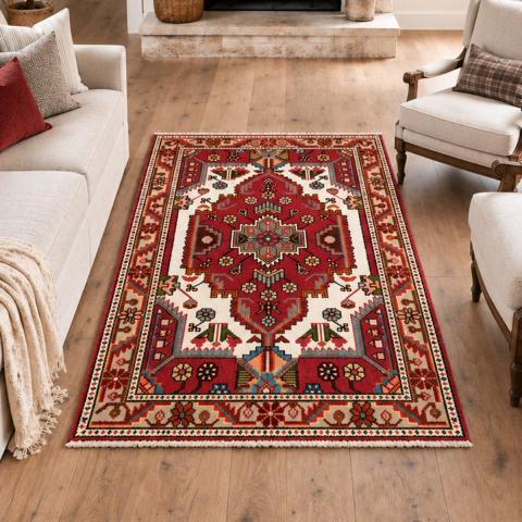 Tapis rectangulaire HAMADAN 49 Rouge