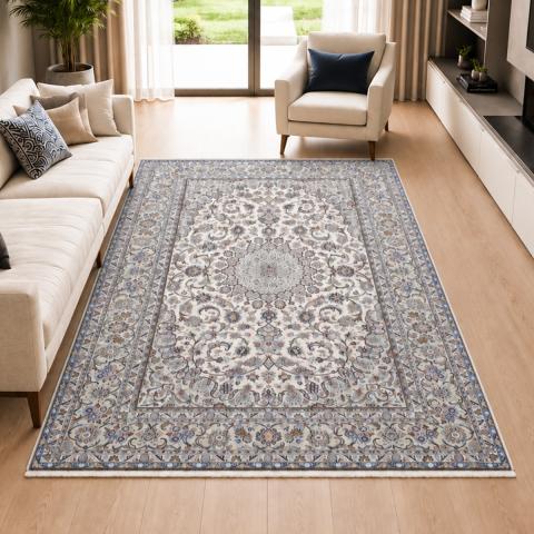 Tapis bleu et vert KASHAN 5 Bleu