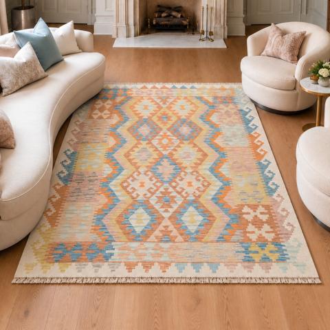 Tapis formes géométriques KILIM 85 Multicolore