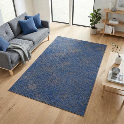 Tapis bleu et vert TEREMINDE Bleu