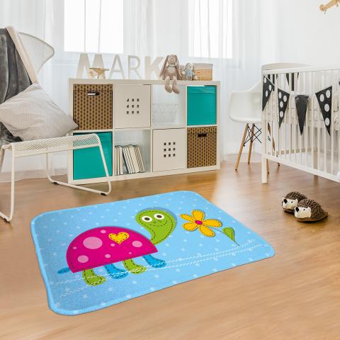Tapis chambre bébé DOUX TOU Bleu
