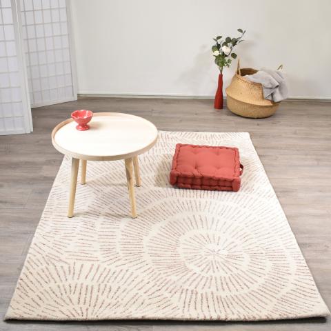 Tapis de couloir PISSENLIT Ecru