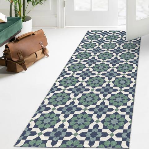 Tapis d'extérieur fait à la machine CASADA 14 Vert