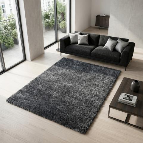 Tapis à poils longs UNI A Gris