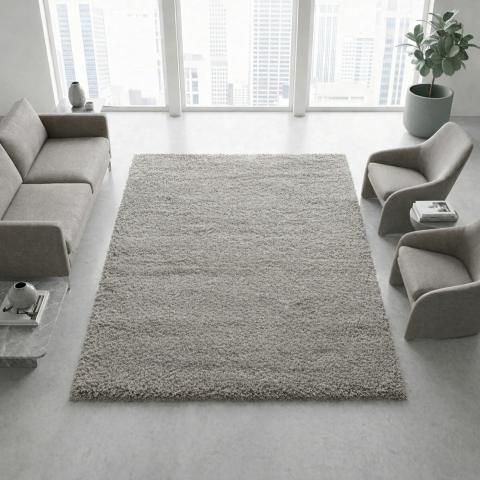 Tapis à poils longs UNI B Beige
