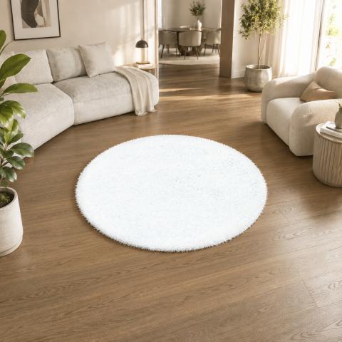 Tapis de bain noir et blanc UNI I Blanc
