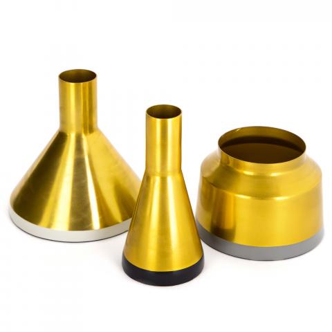 Vases LOT DE 3 SHINE Or