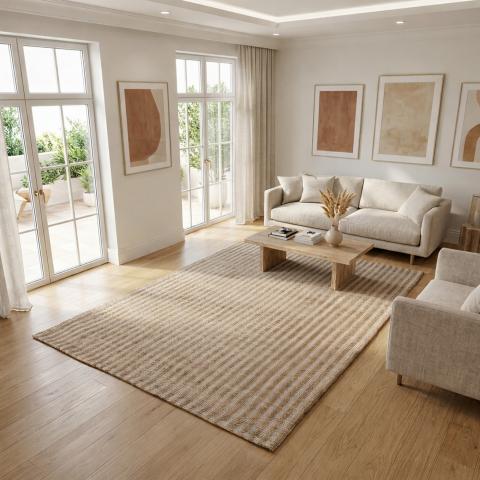 Tapis kilim VERTYJUTE Beige