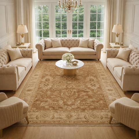Tapis d'Orient ZIEGLER 11 Marron